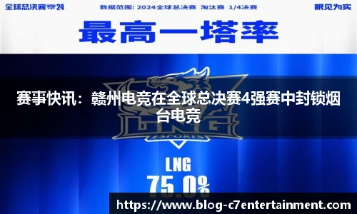 赛事快讯：赣州电竞在全球总决赛4强赛中封锁烟台电竞
